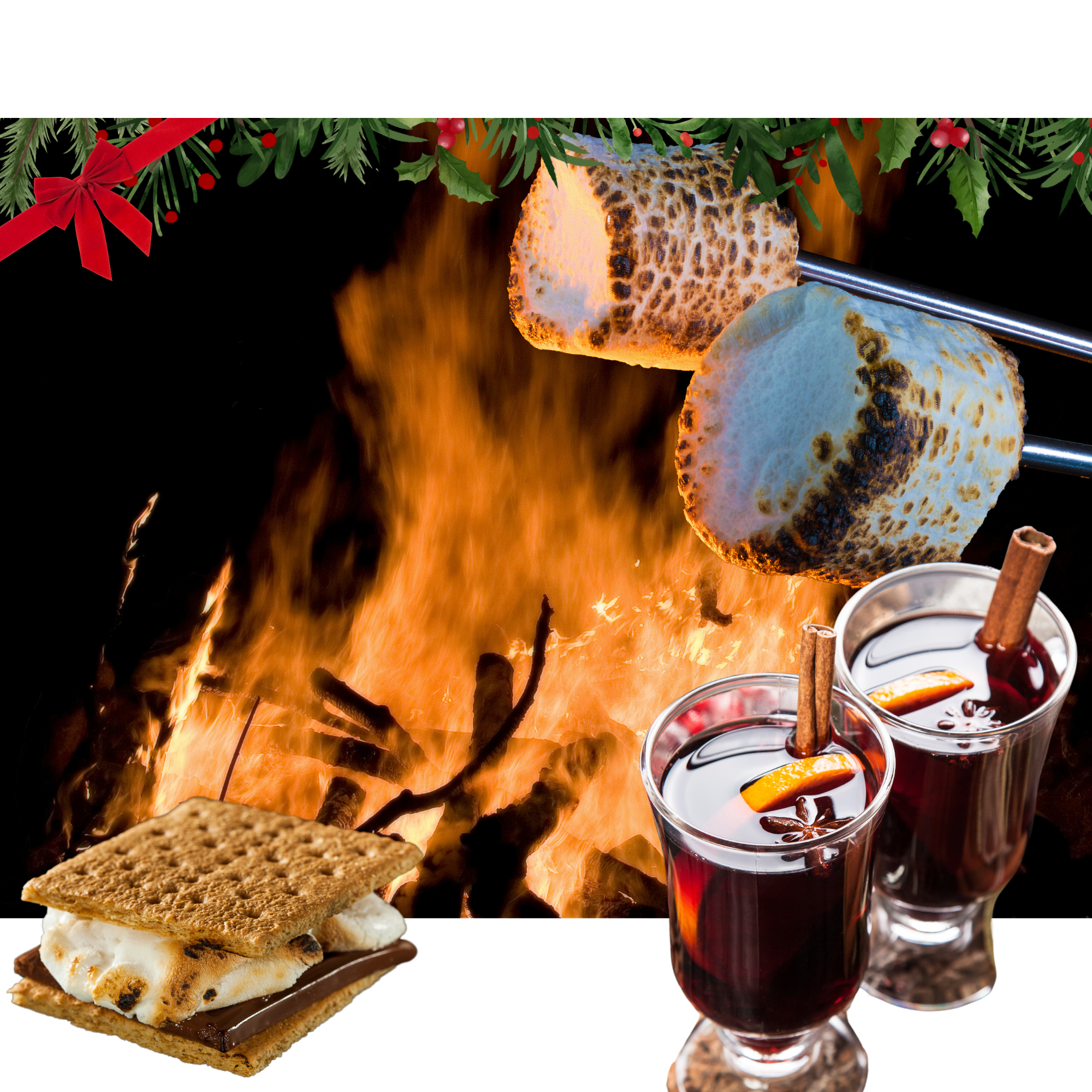 Fire pits,smores and mulled wine